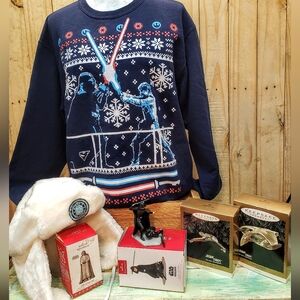 Star Wars Christmas Tree  Ornaments And Sweatshirt